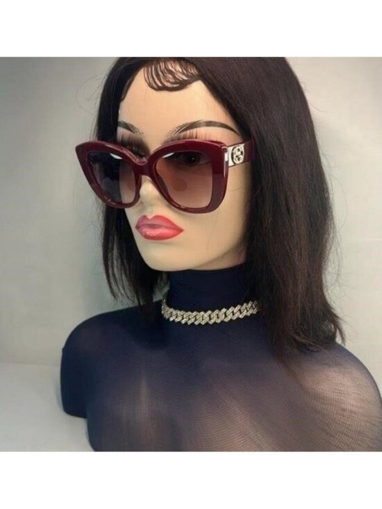 New Authentic Gucci Oversized GG0327S 006 Butterfly Sunglasses main image 10
